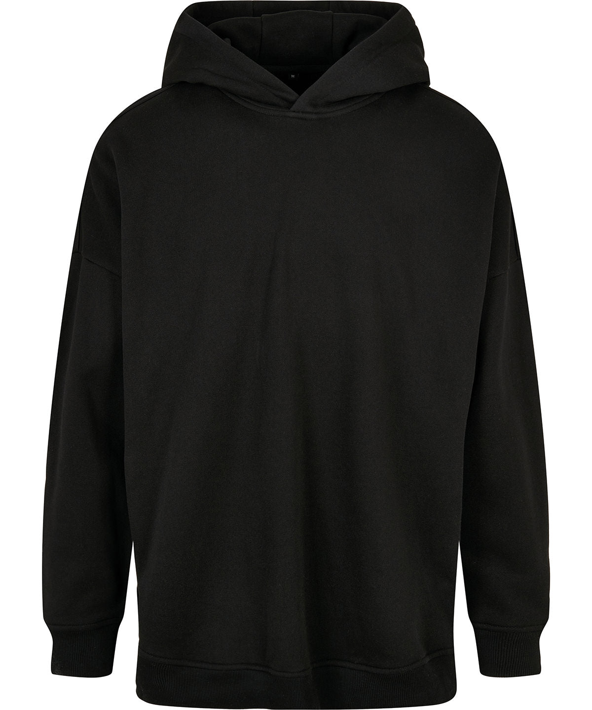 Tryck din logga på Hoodies från Build Your Brand - Anpassa Build Your Brand - Hoodie med Överdimensionerad Ärmsnitt i färgen Svart för företag, föreningar och privatpersoner