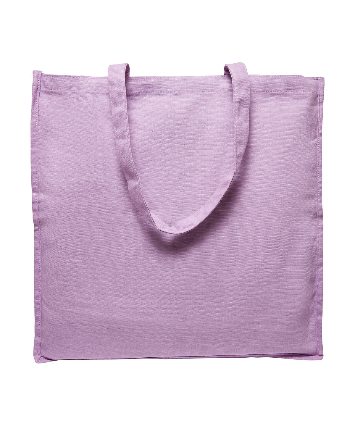 Tryck din logga på Väskor från Build Your Brand - Anpassa Oversized Canvas Tote i färgen Ljus lila One Size för företag, föreningar och privatpersoner