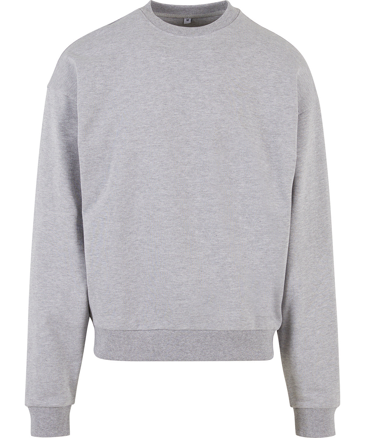 Tryck din logga på Sweatshirts från Build Your Brand - Anpassa Build Your Brand - Rund Hals i Ultratung Bomull i färgen Ljunggrå för företag, föreningar och privatpersoner