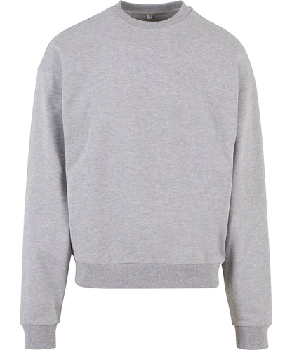 Tryck din logga på Sweatshirts från Build Your Brand - Anpassa Build Your Brand - Rund Hals i Ultratung Bomull i färgen Ljunggrå för företag, föreningar och privatpersoner
