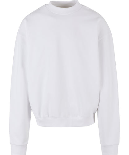 Tryck din logga på Sweatshirts från Build Your Brand - Anpassa Build Your Brand - Rund Hals i Ultratung Bomull i färgen Vit för företag, föreningar och privatpersoner