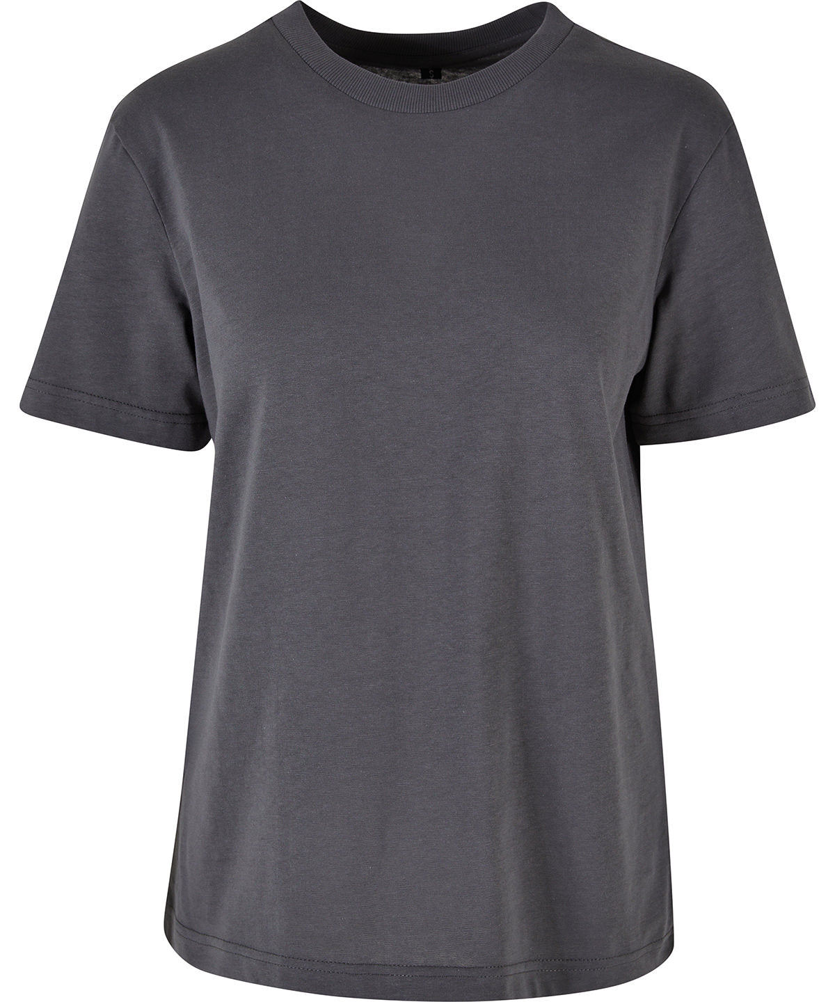 Tryck din logga på T-shirts från Build Your Brand - Anpassa Everyday Oversized Tee - Dam i färgen Mörkgrå för företag, föreningar och privatpersoner