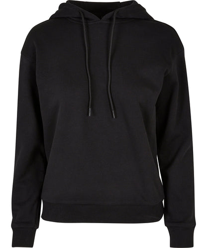 Tryck din logga på Hoodies från Build Your Brand - Anpassa Build Your Brand - Dam Vardagshoodie i färgen Svart för företag, föreningar och privatpersoner
