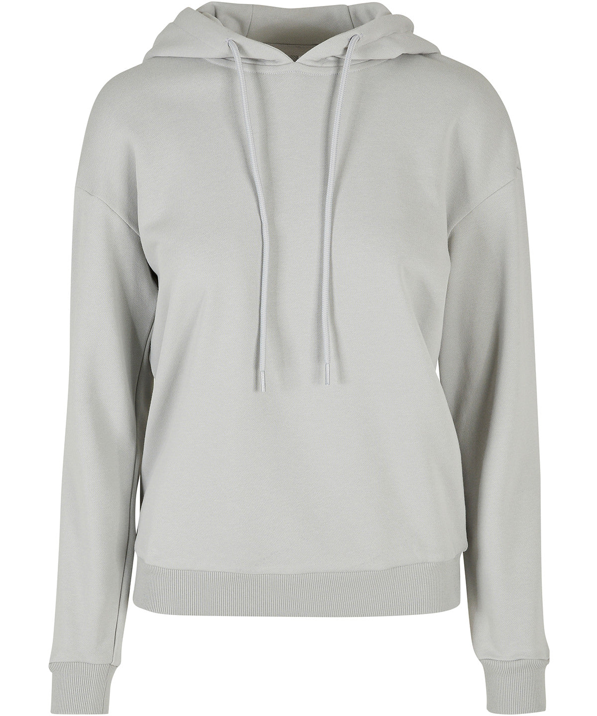 Tryck din logga på Hoodies från Build Your Brand - Anpassa Build Your Brand - Dam Vardagshoodie i färgen Ljusgrå för företag, föreningar och privatpersoner
