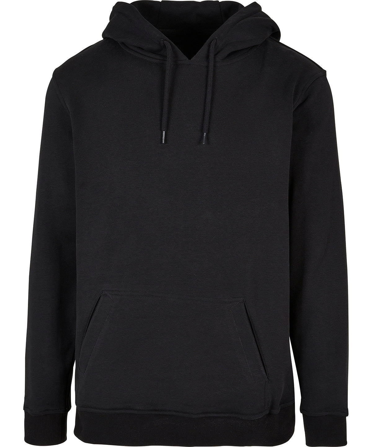 Tryck din logga på Hoodies från Build Your Brand - Anpassa Build Your Brand - Ultra-Tung Vanlig Hoodie i färgen Svart för företag, föreningar och privatpersoner