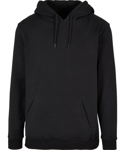 Tryck din logga på Hoodies från Build Your Brand - Anpassa Build Your Brand - Ultra-Tung Vanlig Hoodie i färgen Svart för företag, föreningar och privatpersoner