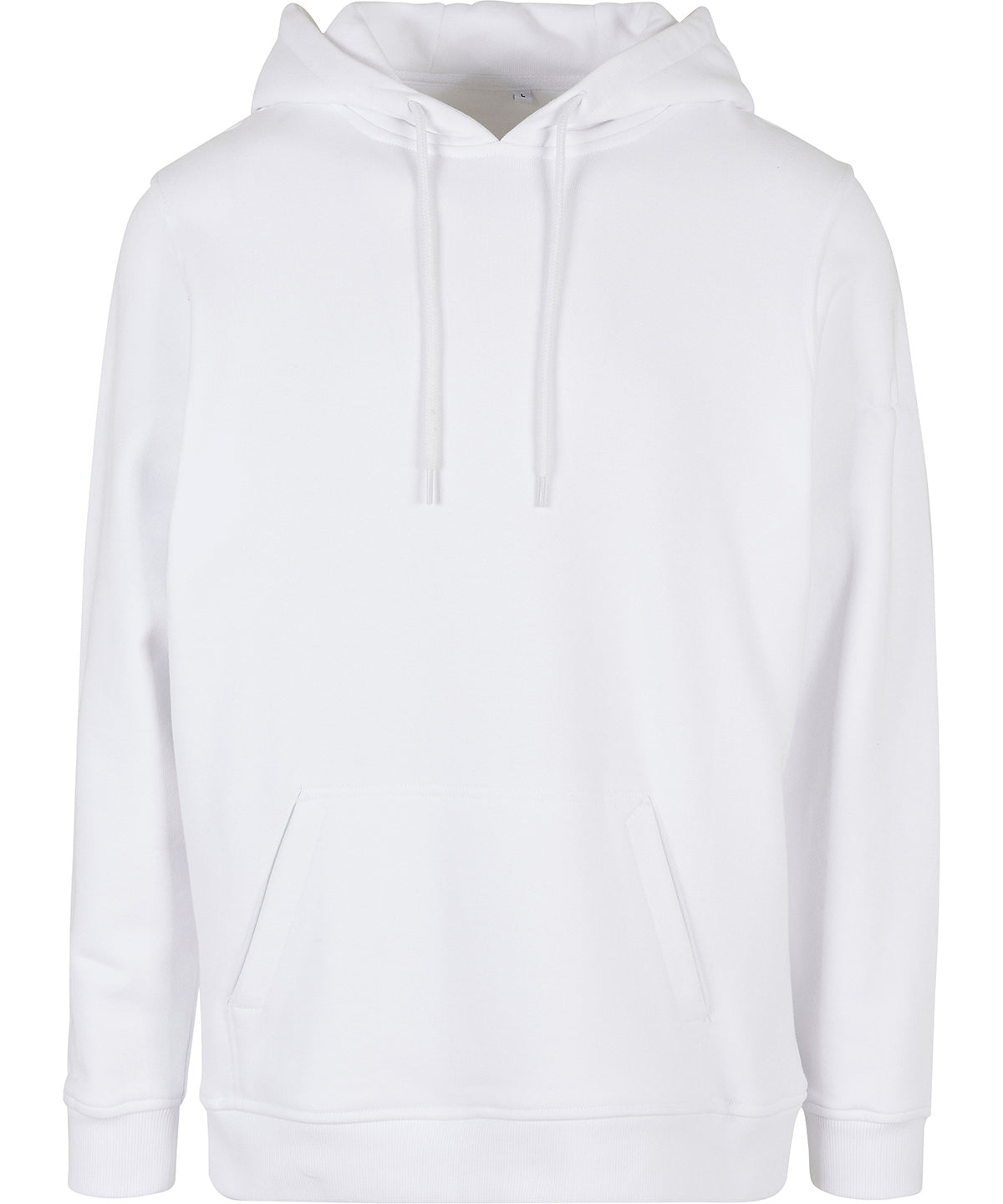 Tryck din logga på Hoodies från Build Your Brand - Anpassa Build Your Brand - Ultra-Tung Vanlig Hoodie i färgen Vit för företag, föreningar och privatpersoner