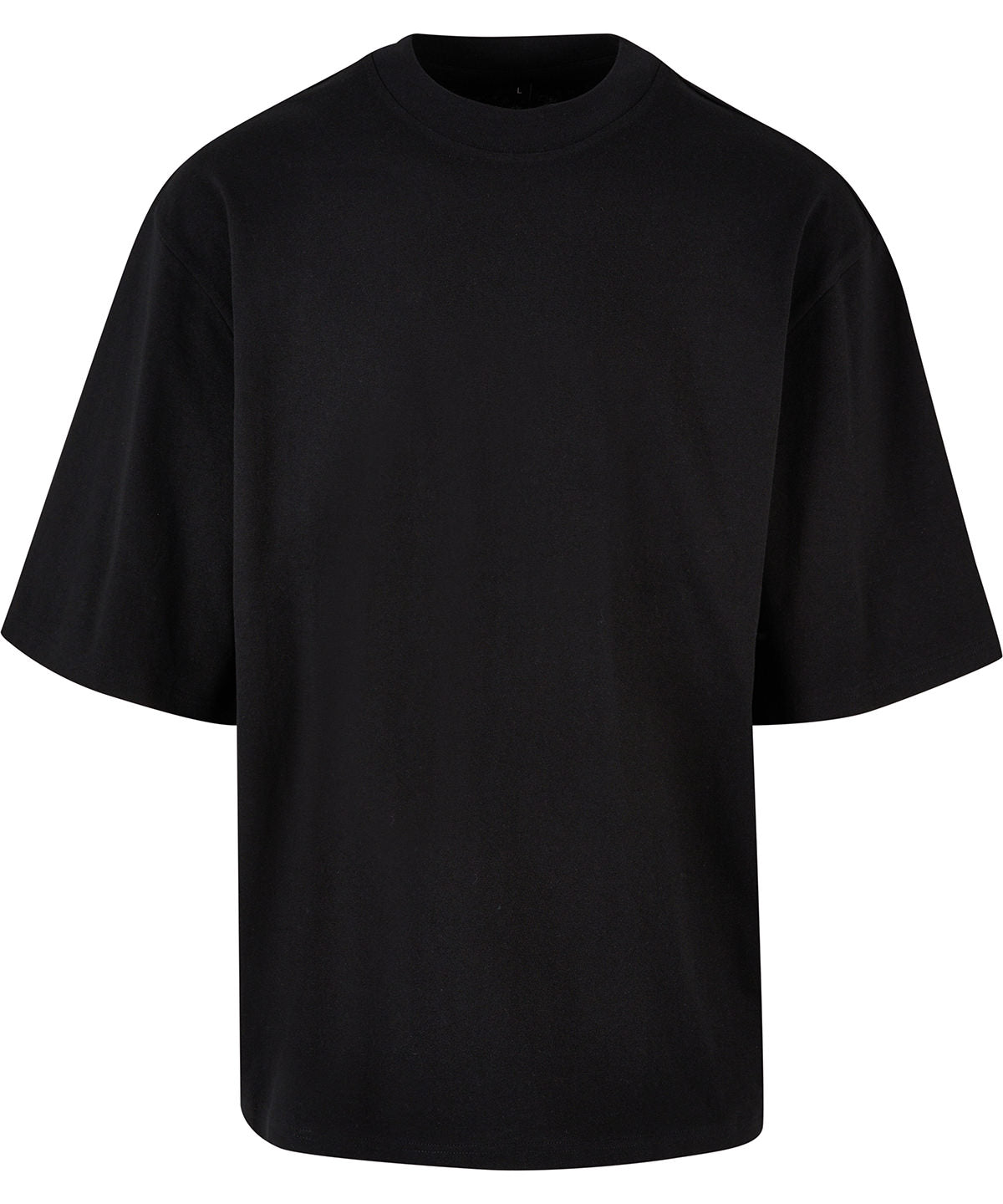 Tryck din logga på T-shirts från Build Your Brand - Anpassa Oversized Sleeve T-Shirt i färgen Svart för företag, föreningar och privatpersoner
