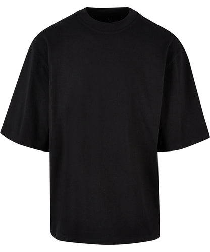 Tryck din logga på T-shirts från Build Your Brand - Anpassa Oversized Sleeve T-Shirt i färgen Svart för företag, föreningar och privatpersoner