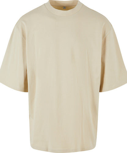 Tryck din logga på T-shirts från Build Your Brand - Anpassa Oversized Sleeve T-Shirt i färgen Naturligt för företag, föreningar och privatpersoner