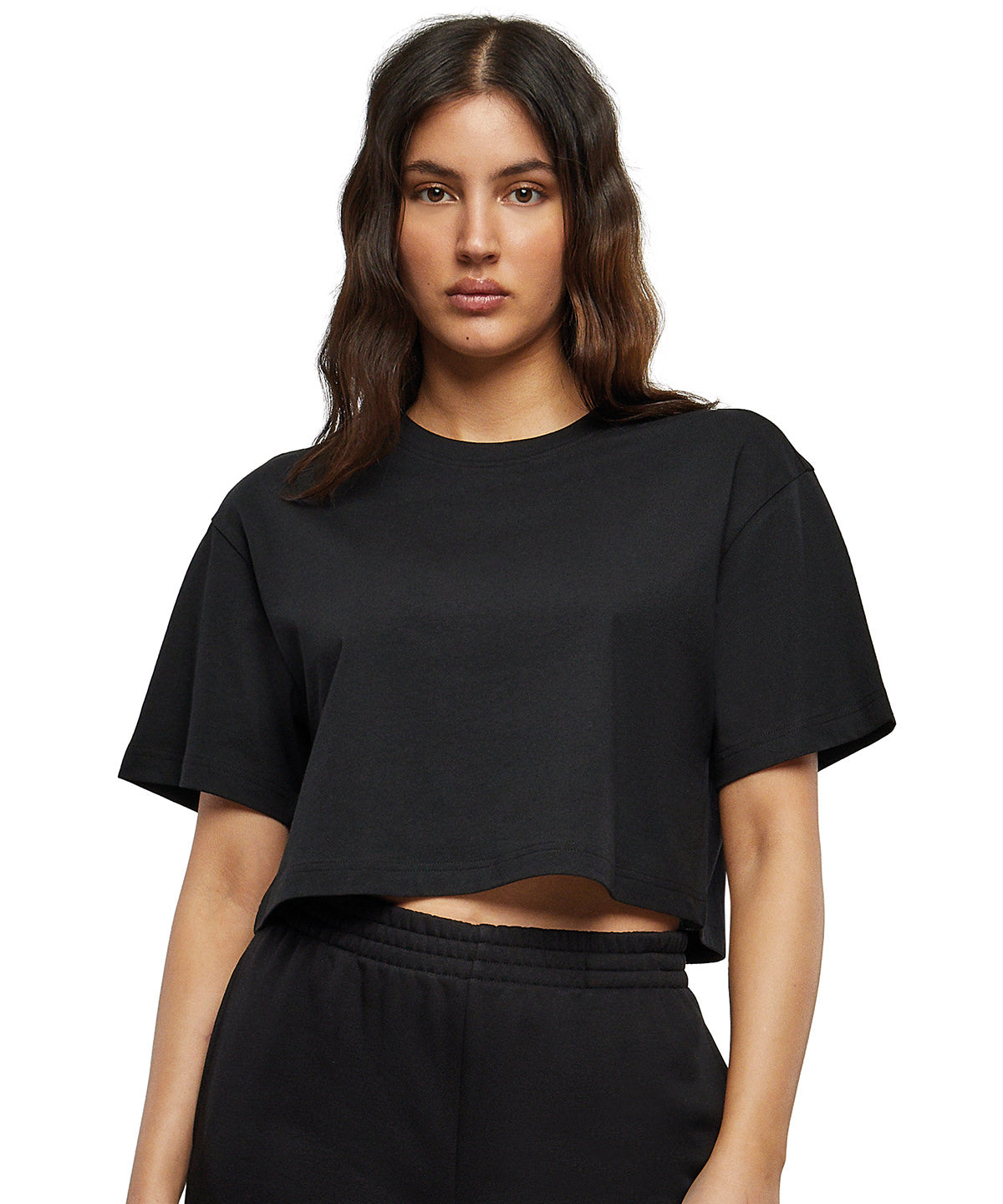 Tryck din logga på T-shirts från Build Your Brand - Anpassa Short Oversized Dam T-shirt i färgen för företag, föreningar och privatpersoner