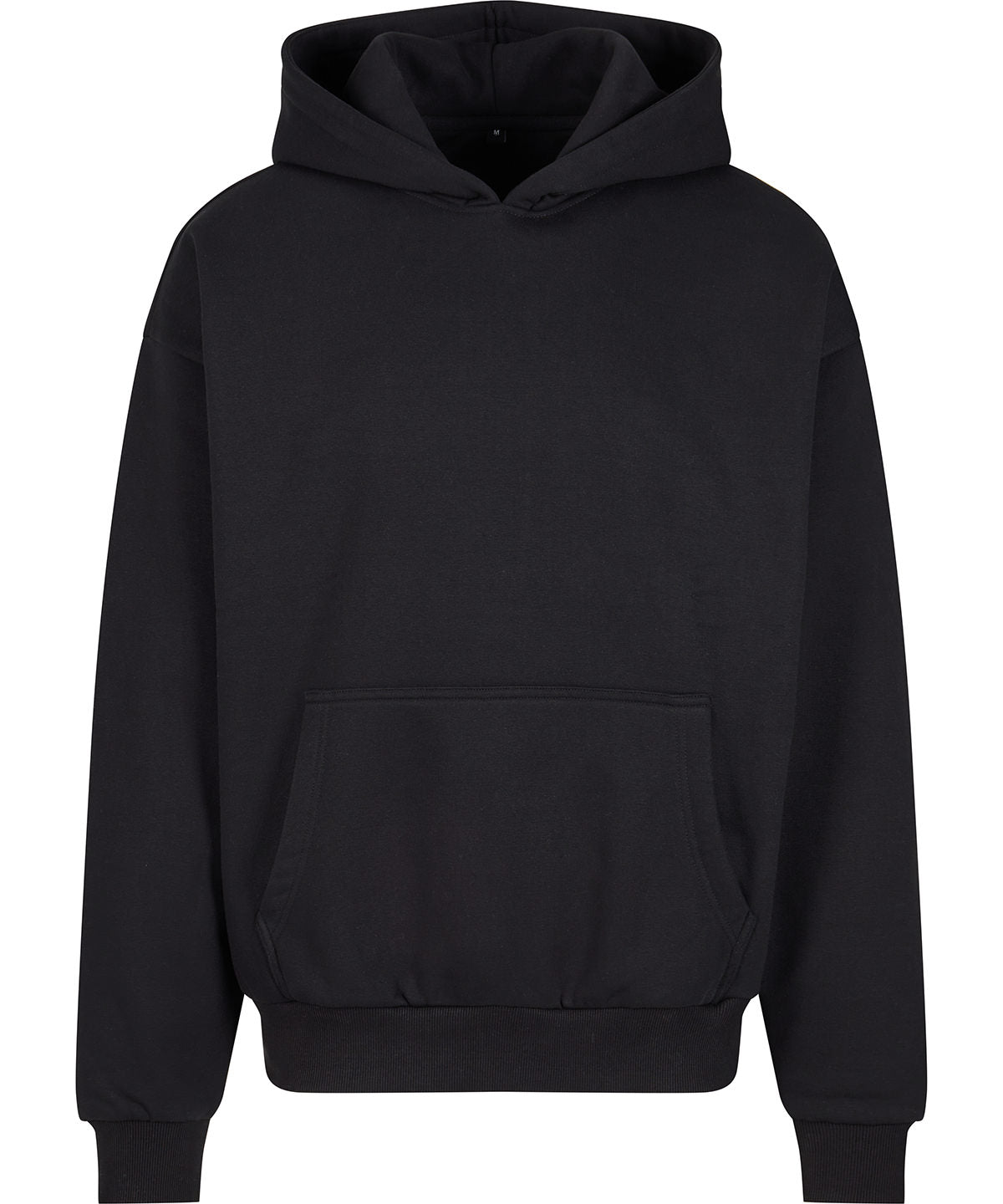 Tryck din logga på Hoodies från Build Your Brand - Anpassa Build Your Brand - Ultra-Tung Överdimensionerad Hoodie i färgen Svart för företag, föreningar och privatpersoner