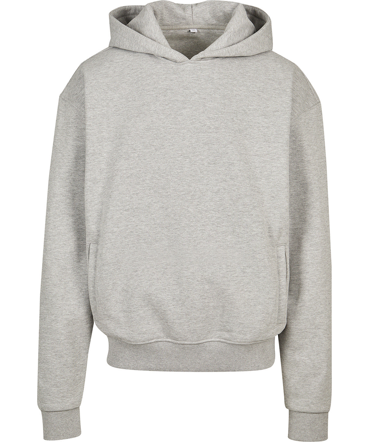 Tryck din logga på Hoodies från Build Your Brand - Anpassa Build Your Brand - Ultra-Tung Överdimensionerad Hoodie i färgen Ljunggrå för företag, föreningar och privatpersoner