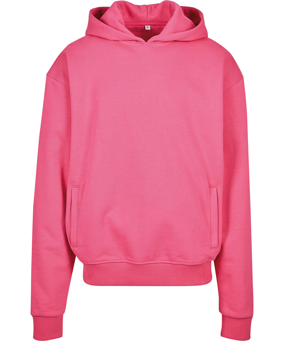 Tryck din logga på Hoodies från Build Your Brand - Anpassa Build Your Brand - Ultra-Tung Överdimensionerad Hoodie i färgen Mellanrosa för företag, föreningar och privatpersoner
