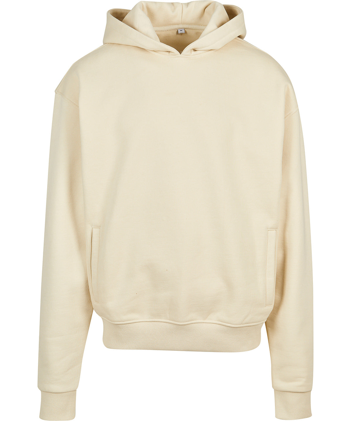 Tryck din logga på Hoodies från Build Your Brand - Anpassa Build Your Brand - Ultra-Tung Överdimensionerad Hoodie i färgen Naturligt för företag, föreningar och privatpersoner