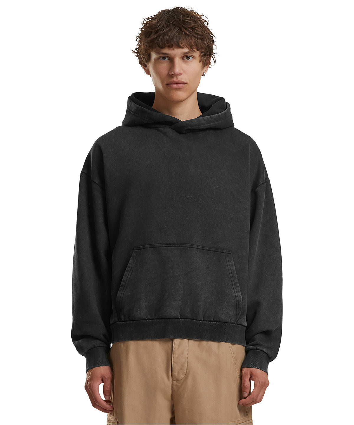 Tryck din logga på Hoodies från Build Your Brand - Anpassa Build Your Brand - Vintage Heavy Hoodie i färgen för företag, föreningar och privatpersoner