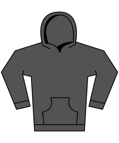 Tryck din logga på Hoodies från Build Your Brand - Anpassa Build Your Brand - Vintage Heavy Hoodie i färgen Mörkgrå för företag, föreningar och privatpersoner