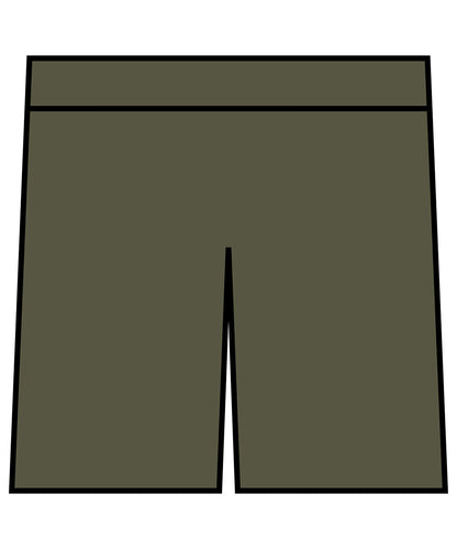 Tryck din logga på Shorts från Build Your Brand - Anpassa Vintage tunga sweatshorts i färgen Oliv för företag, föreningar och privatpersoner