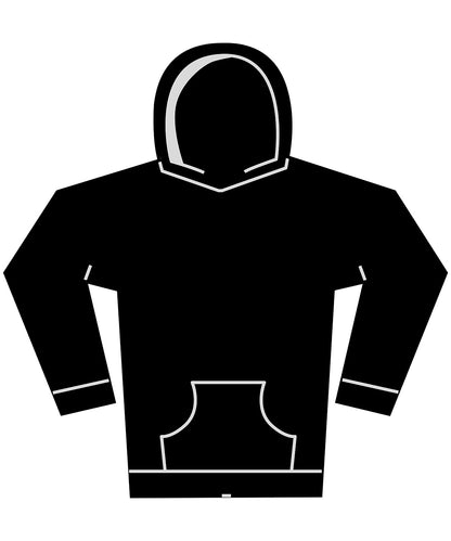 Tryck din logga på Hoodies från Build Your Brand - Anpassa Build Your Brand - Dam Vintage Heavy Hoodie i färgen Svart för företag, föreningar och privatpersoner