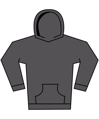 Tryck din logga på Hoodies från Build Your Brand - Anpassa Build Your Brand - Dam Vintage Heavy Hoodie i färgen Mörkgrå för företag, föreningar och privatpersoner