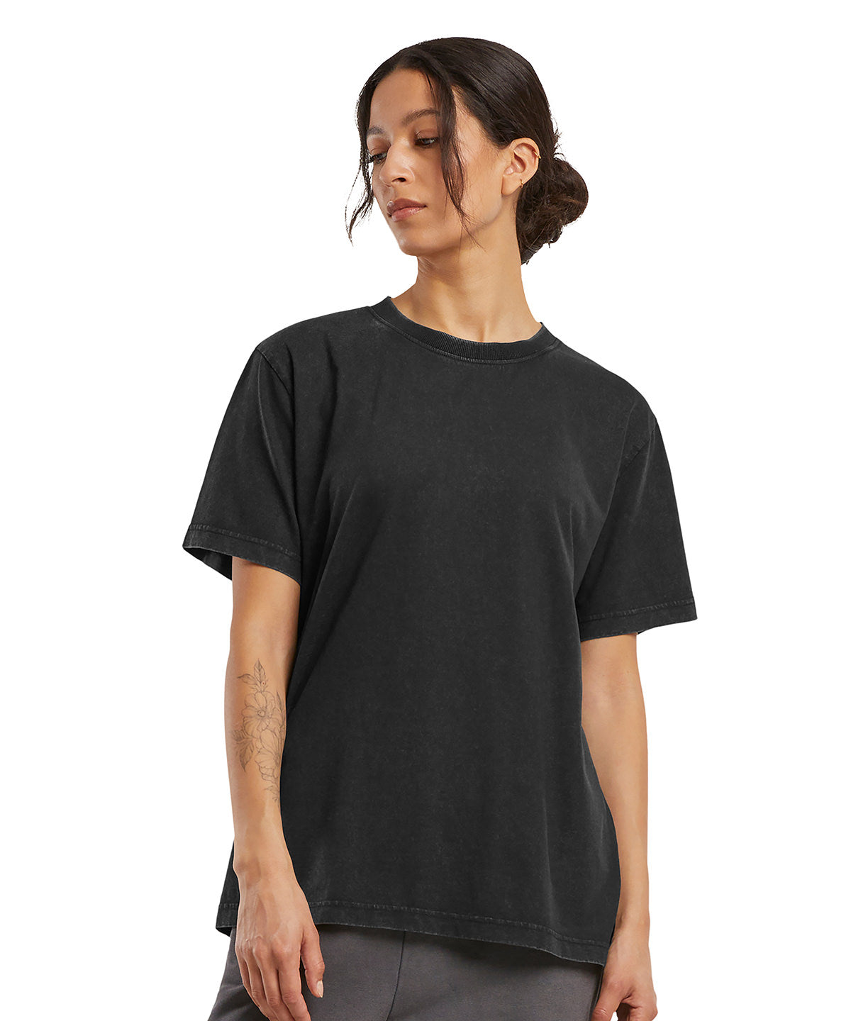 Tryck din logga på T-shirts från Build Your Brand - Anpassa Vintage Everyday Tee - Dam i färgen för företag, föreningar och privatpersoner