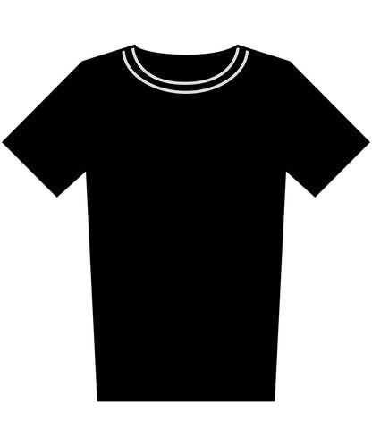 Tryck din logga på T-shirts från Build Your Brand - Anpassa Tall Tee - Herr i färgen Svart för företag, föreningar och privatpersoner