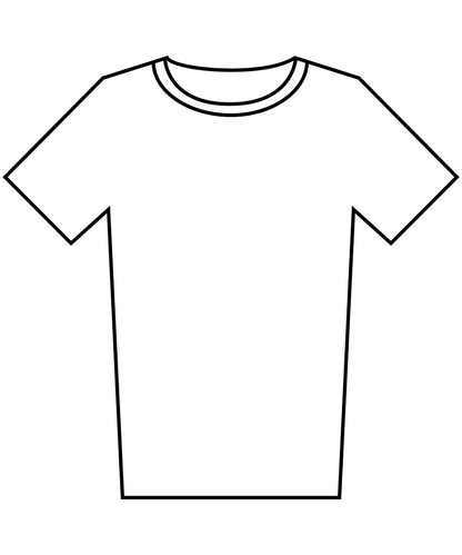 Tryck din logga på T-shirts från Build Your Brand - Anpassa Tall Tee - Herr i färgen Vit för företag, föreningar och privatpersoner