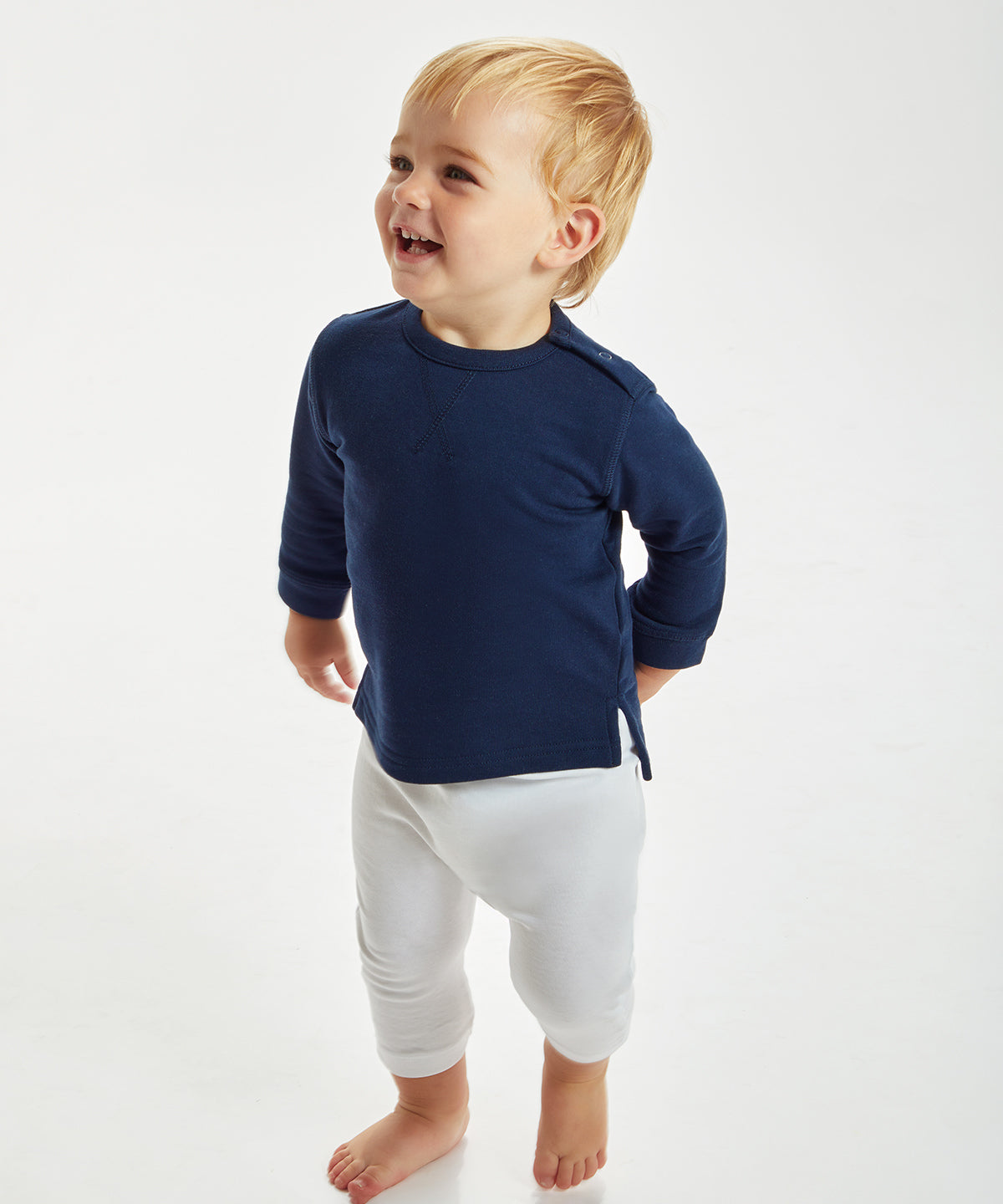 Tryck din logga på Sweatshirts från Babybugz - Anpassa Sweatshirt för baby i färgen för företag, föreningar och privatpersoner
