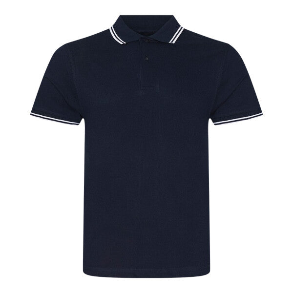 Tryck din logga på från Impala Print Shop - Anpassa AWDis Stretch tipped polo JP003 i färgen Marin för företag, föreningar och privatpersoner