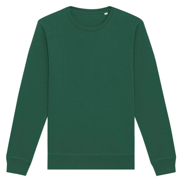 Tryck din logga på Sweatshirts design från Stanley/Stella - Anpassa Stanley/Stella Roller – Klassisk Sweatshirt i 100 % Ekologisk Bomull i färgen Bottle Green för företag, föreningar och privatpersoner