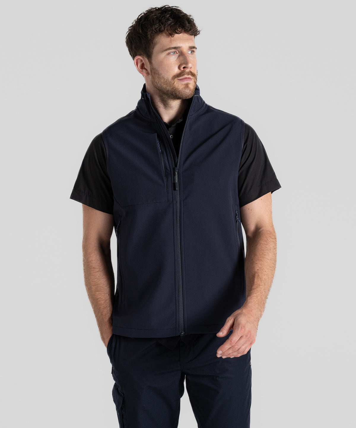 Tryck din logga på Termovästar från Craghoppers - Anpassa Expert Basecamp softshell-linne i färgen för företag, föreningar och privatpersoner