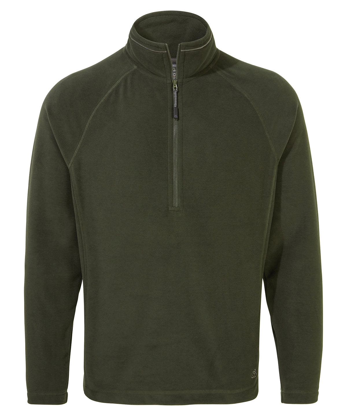Tryck din logga på Fleece från Craghoppers - Anpassa Expert Corey 200 fleece halfzip i färgen Mörkgrön för företag, föreningar och privatpersoner