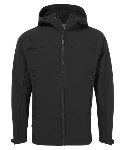 Tryck din logga på Softshelljackor från Craghoppers - Anpassa Expert aktiv softshell med huva i färgen Svart för företag, föreningar och privatpersoner