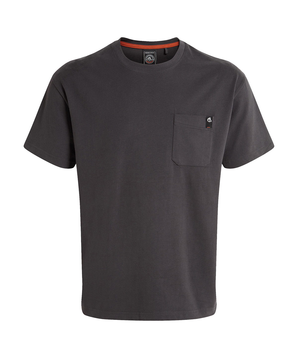 Tryck din logga på T-shirts från Craghoppers - Anpassa Wakefield Work T-Shirt with Pockets i färgen Mörkgrå för företag, föreningar och privatpersoner