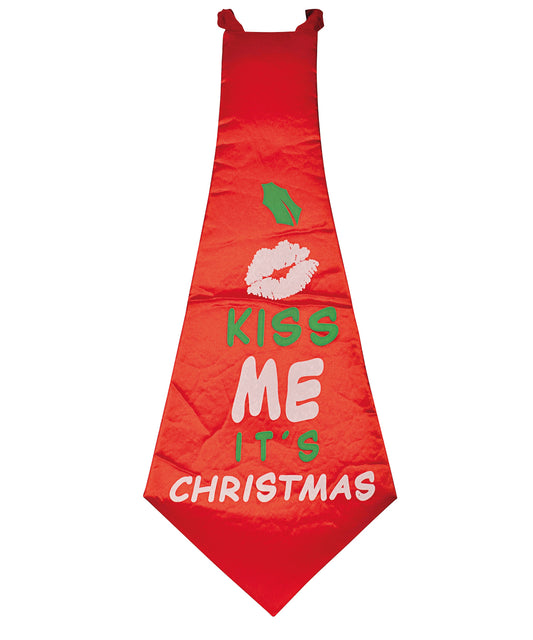 Tryck din logga på Slipsar från The Christmas Shop - Anpassa 59cm Nyhet julslips i färgen för företag, föreningar och privatpersoner