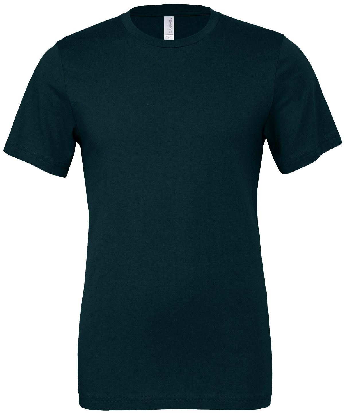 Tryck din logga på T-shirts från Bella Canvas - Anpassa Unisex Crew Neck Jersey T-Shirt i färgen Mellanblå för företag, föreningar och privatpersoner