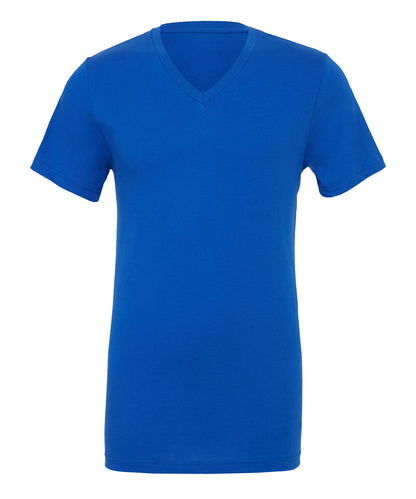 Tryck din logga på T-shirts från Bella Canvas - Anpassa Unisex V-Neck Jersey T-Shirt i färgen Royal för företag, föreningar och privatpersoner