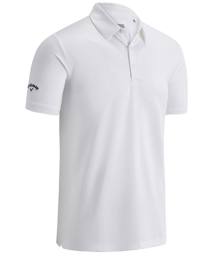 Tryck din logga på Piké från Callaway - Anpassa Callaway Swing Tech Solid Polo i färgen Vit för företag, föreningar och privatpersoner