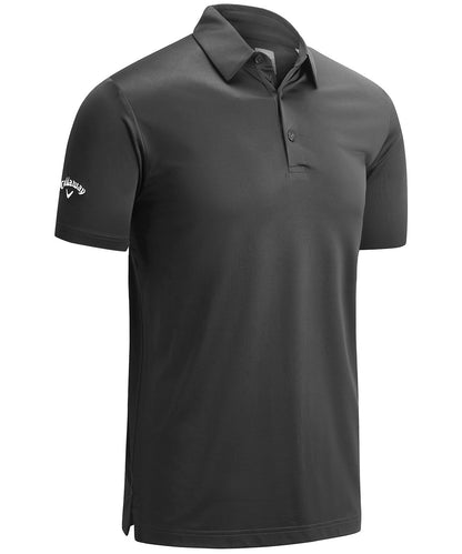 Tryck din logga på Piké från Callaway - Anpassa Callaway Swing Tech Solid Polo i färgen Mörkgrå för företag, föreningar och privatpersoner
