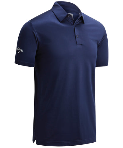 Tryck din logga på Piké från Callaway - Anpassa Callaway Swing Tech Solid Polo i färgen Marinblå för företag, föreningar och privatpersoner