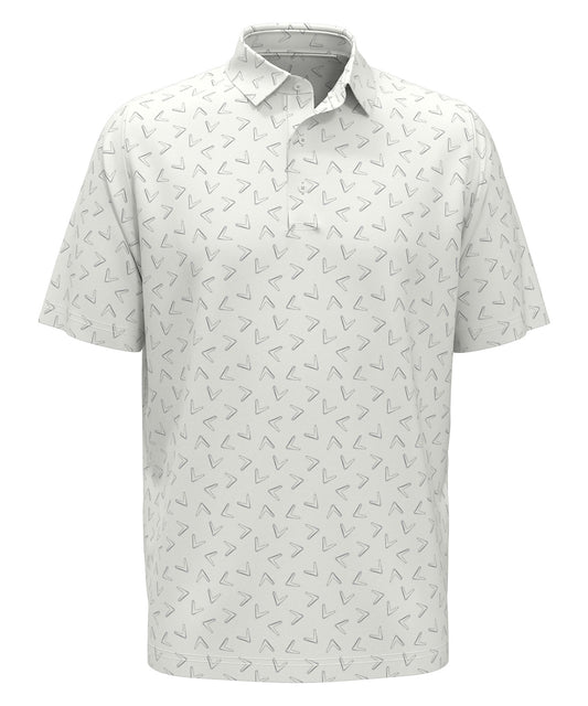 Tryck din logga på Piké från Callaway - Anpassa Callaway Chev Print Polo i färgen för företag, föreningar och privatpersoner