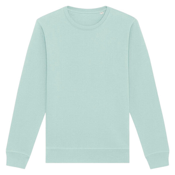 Tryck din logga på Sweatshirts design från Stanley/Stella - Anpassa Stanley/Stella Roller – Klassisk Sweatshirt i 100 % Ekologisk Bomull i färgen Caribbean blue för företag, föreningar och privatpersoner