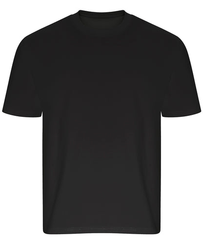Tryck din logga på T-shirts från AWDis Ecologie - Anpassa Arrow Recycled Heavy Oversized T-Shirt i färgen Svart för företag, föreningar och privatpersoner