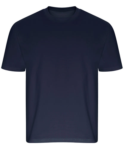 Tryck din logga på T-shirts från AWDis Ecologie - Anpassa Arrow Recycled Heavy Oversized T-Shirt i färgen Marinblå för företag, föreningar och privatpersoner