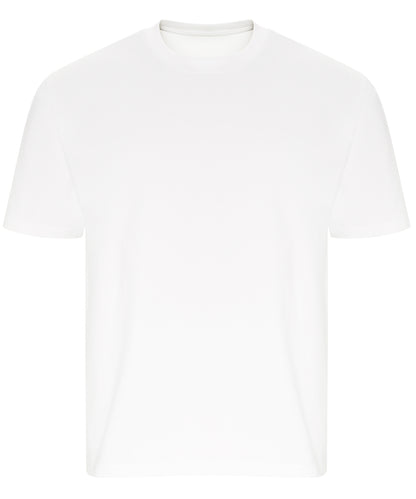 Tryck din logga på T-shirts från AWDis Ecologie - Anpassa Arrow Recycled Heavy Oversized T-Shirt i färgen Vit för företag, föreningar och privatpersoner