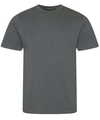Tryck din logga på T-shirts från AWDis Ecologie - Anpassa Cascade Organic Kids T-Shirt i färgen Mörkgrå för företag, föreningar och privatpersoner