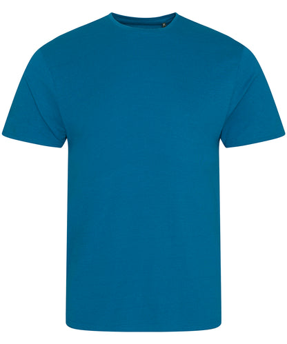 Tryck din logga på T-shirts från AWDis Ecologie - Anpassa Cascade Organic Kids T-Shirt i färgen Mellanblå för företag, föreningar och privatpersoner