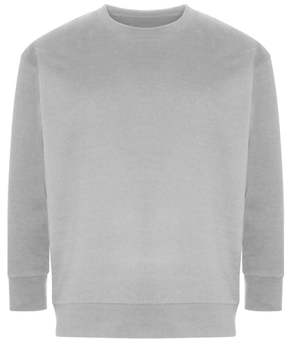 Tryck din logga på Sweatshirts från AWDis Ecologie - Anpassa AWDis Ecologie - Crater Återvunnen Sweatshirt i färgen Ljunggrå för företag, föreningar och privatpersoner