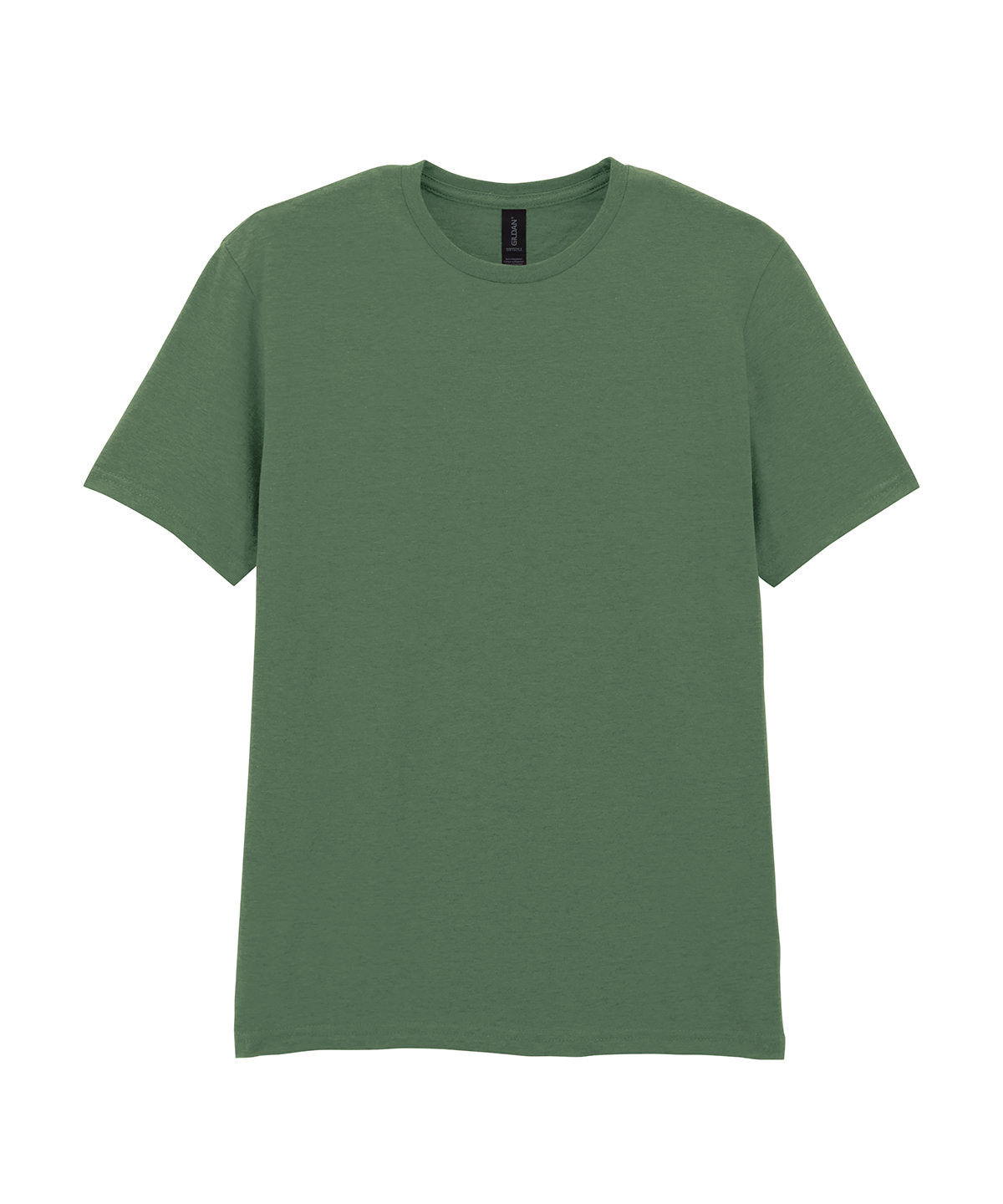 Tryck din logga på T-shirts från Gildan - Anpassa Softstyle Ringspun T-Shirt - Herr i färgen Mörkgrön för företag, föreningar och privatpersoner