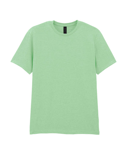 Tryck din logga på T-shirts från Gildan - Anpassa Softstyle Ringspun T-Shirt - Herr i färgen Mint för företag, föreningar och privatpersoner